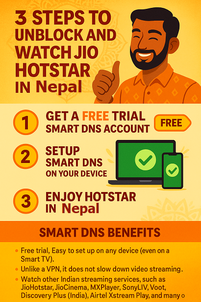 How to watch JioHotstar in Nepal